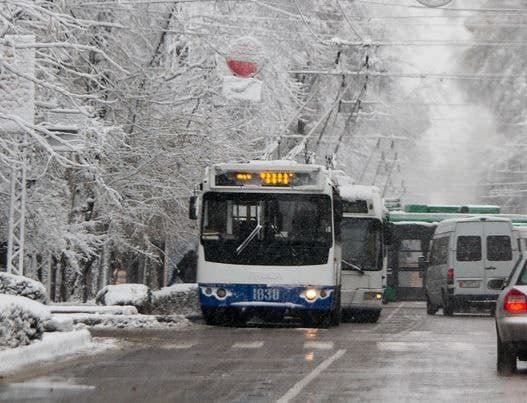 Общественный транспорт работает в штатном режиме