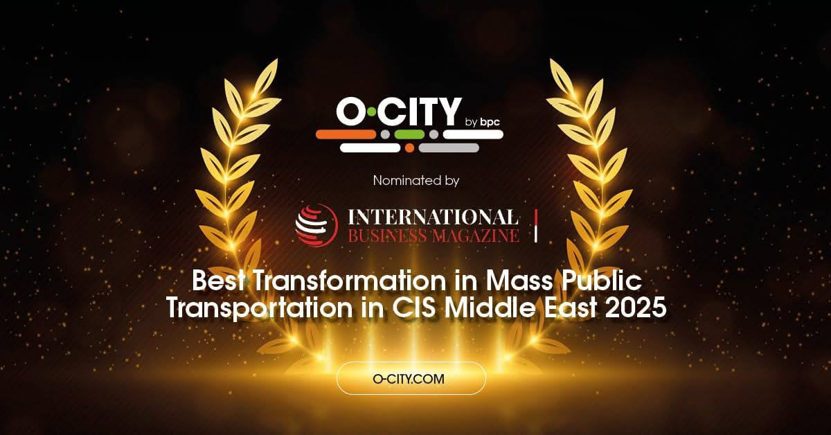 Платформа O-City признана лучшим транспортным решением в СНГ и на Ближнем Востоке!